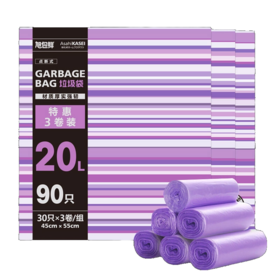 旭包鲜 20L 90只 垃圾袋