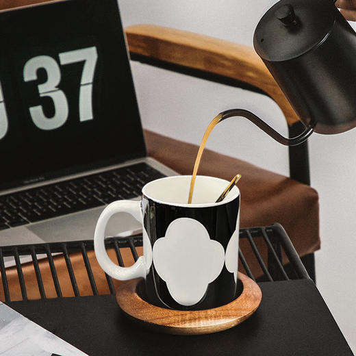 罗莱礼品 精典黑白陶瓷马克对杯 商品图1