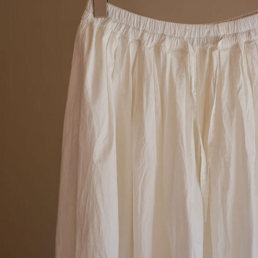 黄阿福  细棉褶皱半裙 商品图1