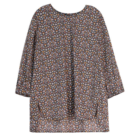 牧衣游原创 进口利伯缇印花纯棉衬衫早秋轻松好穿上衣 自在如风 商品图4