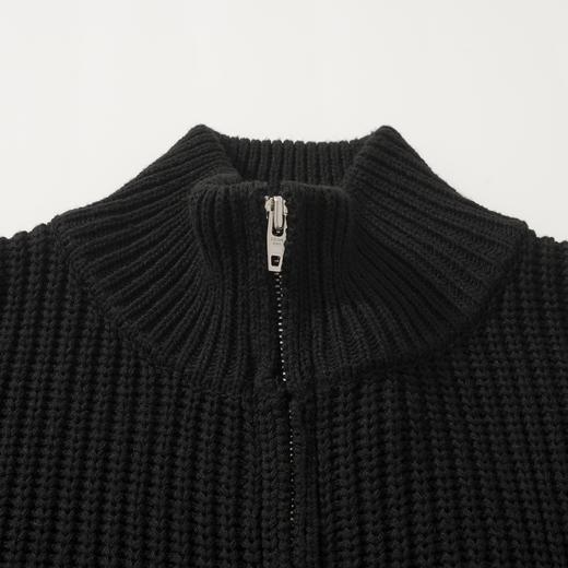 中性款刺绣混羊毛针织毛衣外套008 商品图2