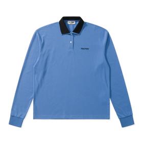 中性款珠地料长袖POLO衫017