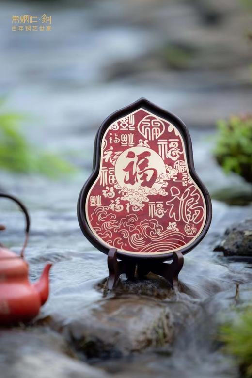 朱炳仁铜福多多茶礼套装 商品图0