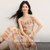 【08/19新品】熙世界波西米亚串珠吊带连衣裙女2025夏秋新款法式度假风印花长裙 商品缩略图1