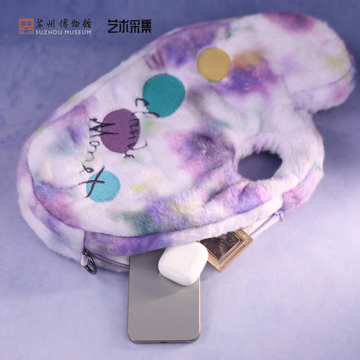 苏州博物馆 莫奈印象毛绒手拎包 商品图3