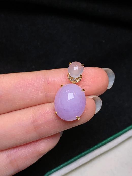 蛋面翡翠吊坠 商品图2