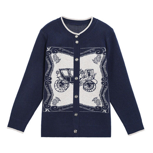 CC21-811针织开衫女士短款秋季2025新款春秋中年妈妈宽松洋气外搭毛衣外套 商品图4