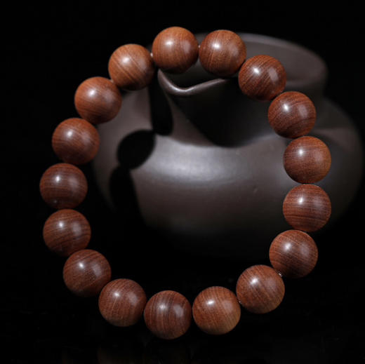 【青山特惠】1.2*17颗沉水黑肉印度迈索尔正区老山檀手串 L30 商品图1