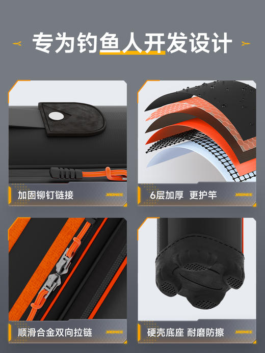 佳钓尼黑武士竿包长度更长容量更大满足钓鱼人的坐钓需求让你坐钓更安心 商品图1