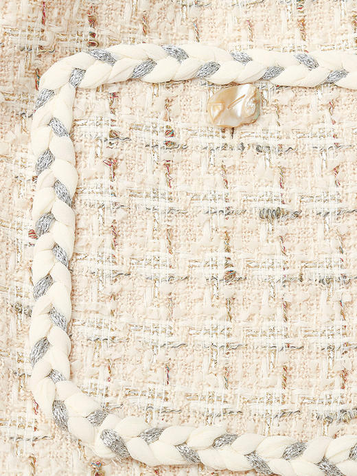 小香风马甲女秋季新款复古粗花呢无袖外套法式气质名媛外搭背心 商品图4