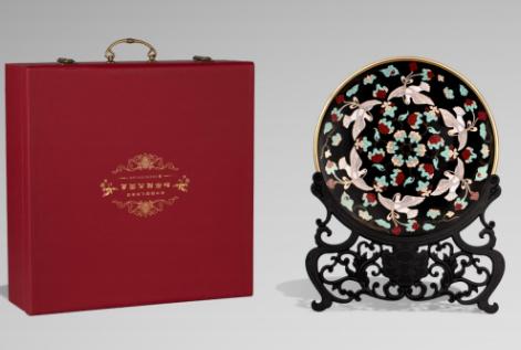 朱炳仁铜景泰蓝《和平鸽大圆盘》 商品图1