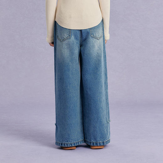 笛莎Deesha观山见女童牛仔裤2025秋女童牛仔裤 商品图4