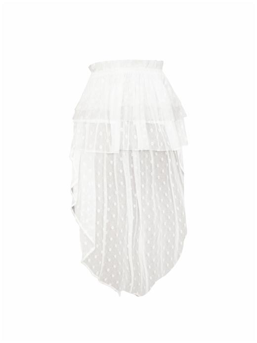 Kaiy Xiao 早秋系列 蕾丝燕尾半裙 商品图3