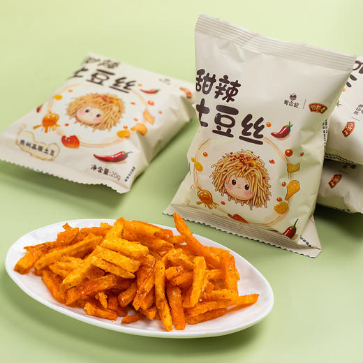 甜辣土豆丝 | 精选高原黄心土豆原 切非重组 小锅油炸锁脆+人工拌料均匀 香辣酥脆 解馋零食 独立小袋开袋即食 轻松便携 商品图3