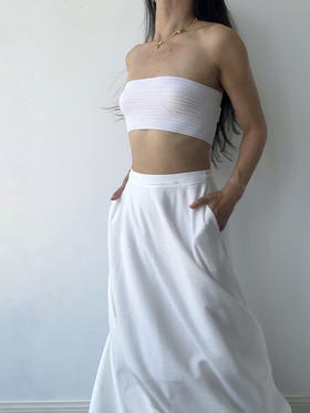 VC｜PF25014 Sabina wide skirt [半身裙 燕麦 / 棕 / 白 ]