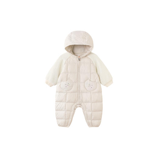 【商场同款】英氏儿童羽绒服秋冬保暖男童连体衣小童连帽羽绒衣服超韧绒 商品图4