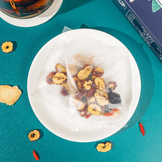 秒杀5盒【营养又美味！独立包装】茶汤红浓剔透，人参五宝茶八宝茶男茶人参枸杞玛卡桑葚男人滋补熬夜养生茶，真材实料，均衡配比，拒绝单一营养。ra 商品图3