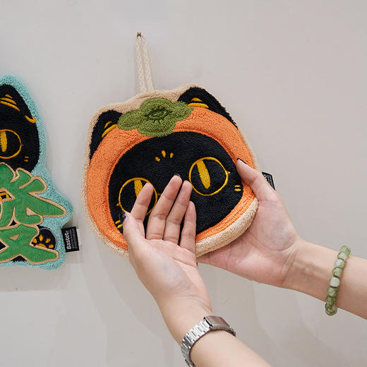 大英博物馆巴斯特系列柿柿如意挂式擦手巾 商品图1