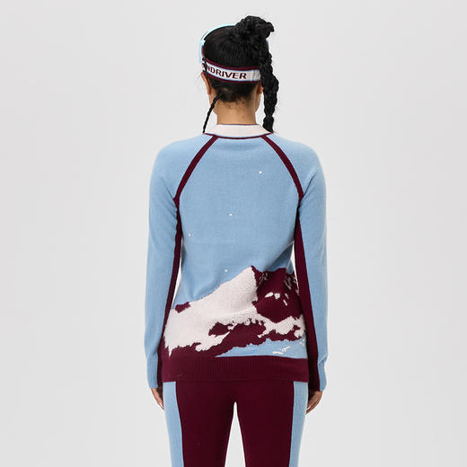 羊绒高领插肩女套衫  SJF97W283N 商品图9