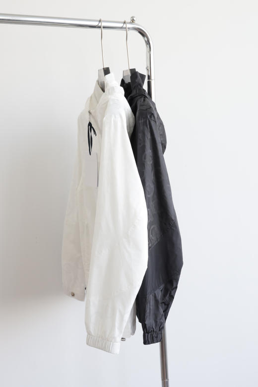 萌口 拼色暗纹 连帽风衣夹克外套 WT864 商品图1