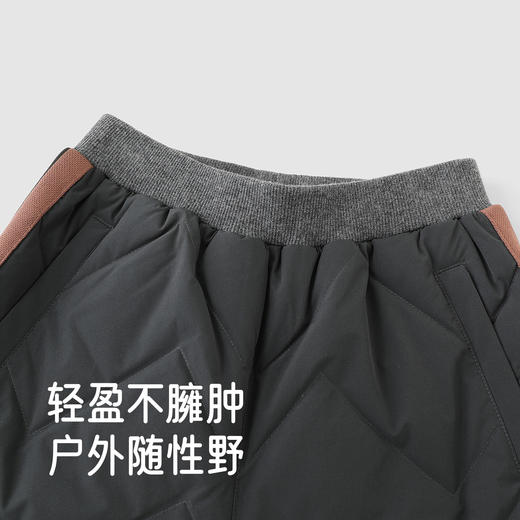 【商场同款】英氏儿童长裤秋冬羽绒裤保暖男童避寒户外新款超韧绒 商品图1