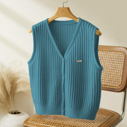 馥迦设计感针织开衫马甲背心 商品图5