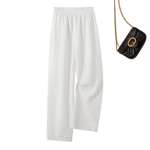 GYH 7363休闲阔腿裤高腰显瘦直筒文艺裤 商品图4