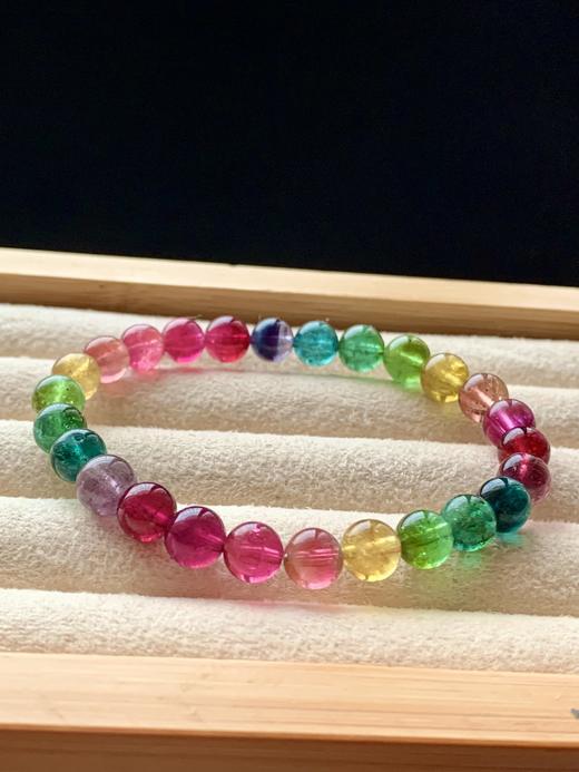 7.2mm单圈彩虹碧玺手串 商品图3