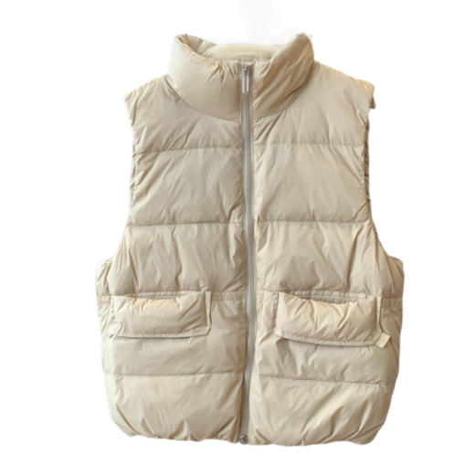 柜上1K! 白鸭绒马甲!立领柔软蓬松百搭女羽绒马甲25早秋款 商品图4