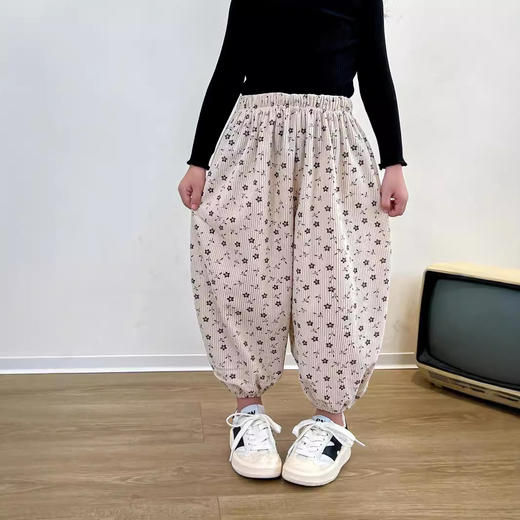 【29.9元/2条起】儿童灯芯绒休闲运动裤韩版哈伦裤男童女童秋季裤子 商品图3