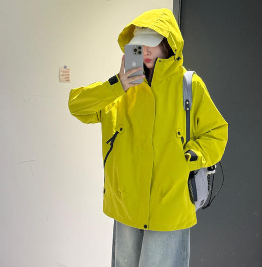 男女同款山系户外薄款冲锋衣 商品图5