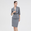 IWY/七分袖灰色西装套裙女初秋案场客服接待职业装气质干练正装 商品缩略图0