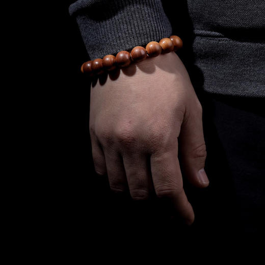 【青山特惠】1.2*17颗沉水黑肉印度迈索尔正区老山檀手串 L30 商品图6