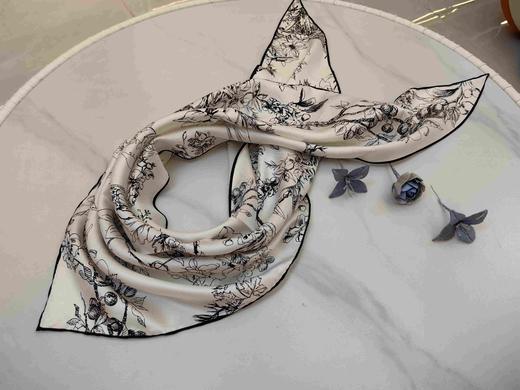 优品堂『絮语』绫罗绸缎的“绫”桑蚕丝菱形巾与三角巾 商品图3