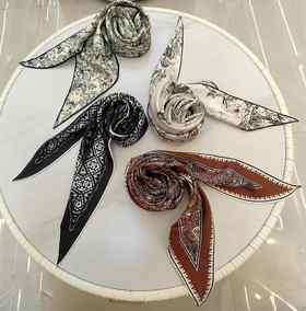 优品堂『絮语』绫罗绸缎的“绫”桑蚕丝菱形巾与三角巾