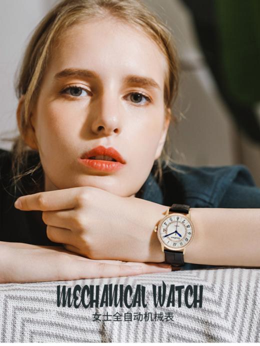【Clous Krause女士全自动机械手表81338655】手表温柔精致 知性优雅独立俏皮，灵动水钻蕴含乐享生活理念  表径30mm，清晰透亮，一目了然 商品图0