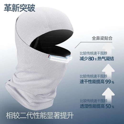 单导防晒头套男夏季骑行防晒头罩夏天防风摩托车黑色全脸头盔面罩 商品图1