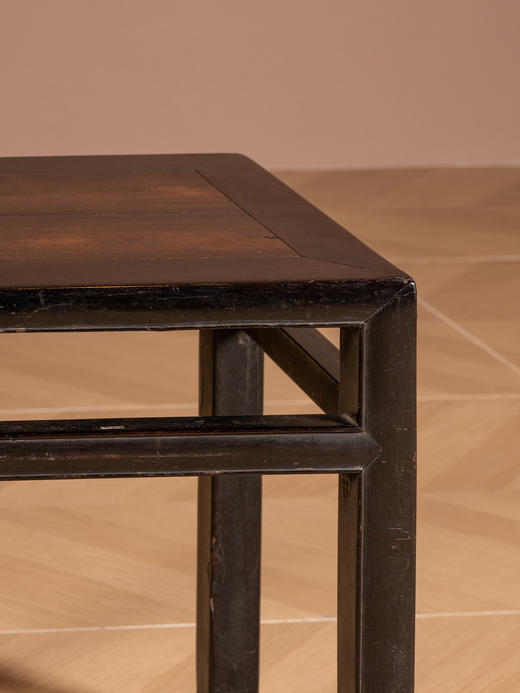 清中期	紫檀直枨四面平方凳 商品图3