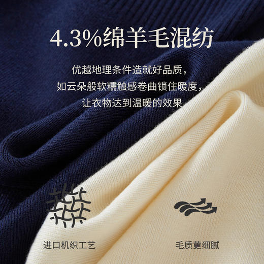 【08/19新品】熙世界小狗刺绣针织衫女2025年秋季新款小个子长袖毛衣开衫含羊毛 商品图3