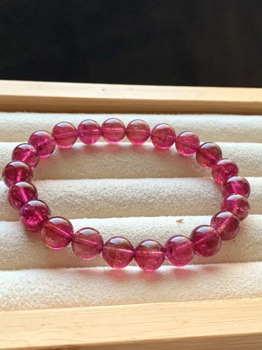 8.5mm单圈红碧玺手串 商品图3