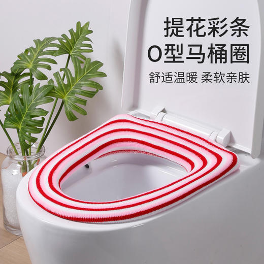 【积分换购】美丽雅彩条O型马桶圈1个 商品图1