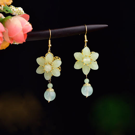 耳钩民族风耳环女气质个性百搭耳坠韩版时尚潮流清新甜美 商品图0