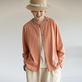 牧衣游原创 舒适棉衬衫秋季新款款舒适宽松休闲百搭开衫 松弛有度