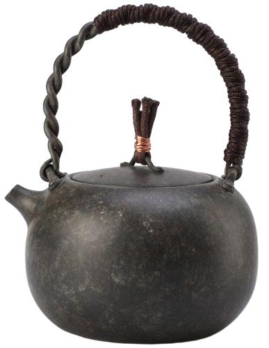 朱炳仁铜百福茶礼套装（小苹果黑） 商品图0