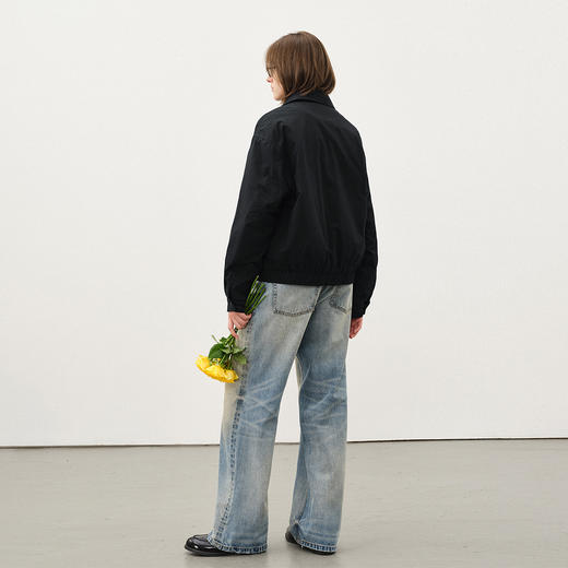 714street美式复古格子外套男2025秋冬款哈灵顿夹克boxy版型棉服 商品图3