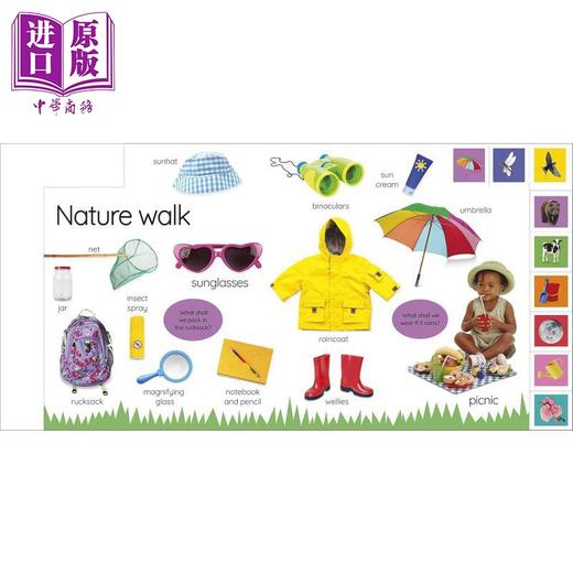 【中商原版】DK启蒙探索自然 My First Nature Lets Go Exploring 英文原版 亲子幼儿纸板书 认知识物图画书 进口童书 0-3岁 商品图4