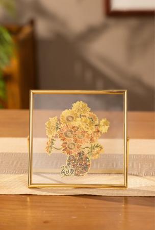 朱炳仁铜燃烧的向日葵桌屏 商品图0