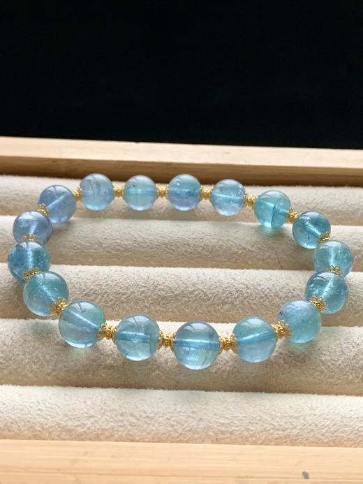 9mm单圈蓝碧玺手串 商品图3