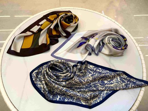 优品堂『迷缀』100%桑70×70方巾 商品图0