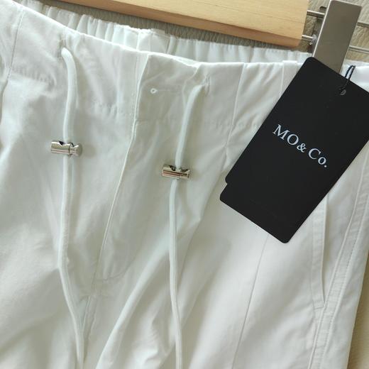 点此购买 MOCO春秋季女士抽绳高腰棉阔腿裤工装裤 ggd 327570 商品图13